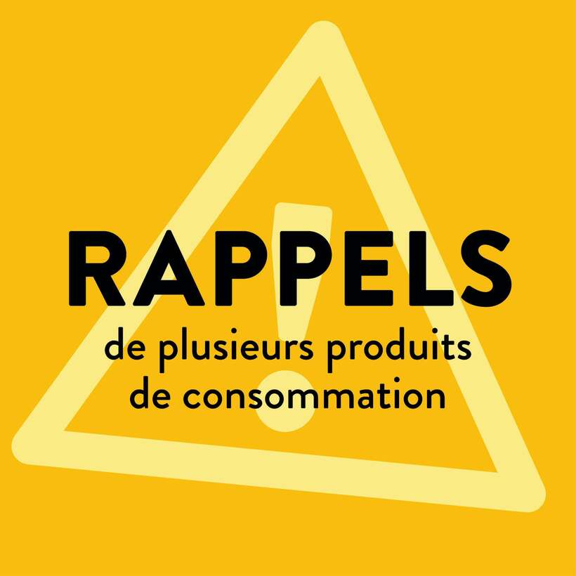Des articles font l’objet de rappels de Santé Canada