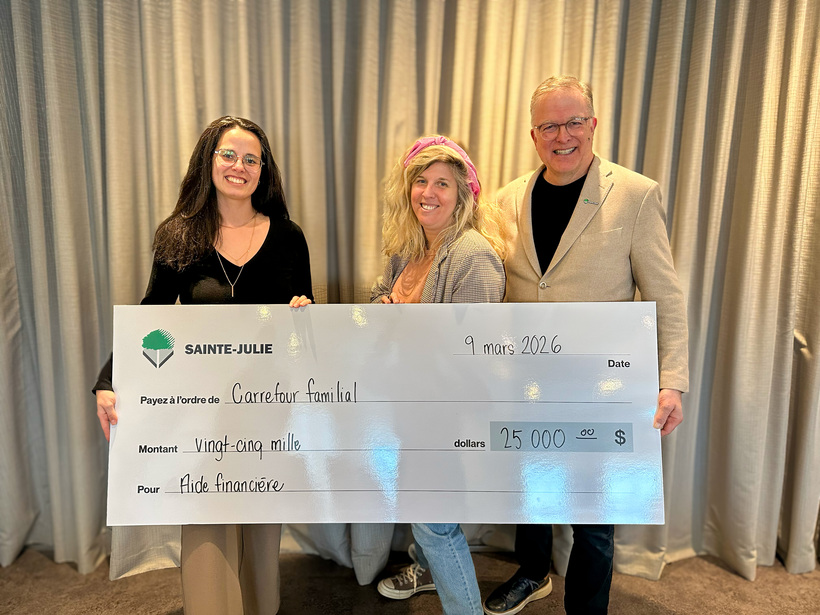 La Ville de Sainte-Julie accorde un soutien financier de 25 000 $ au Carrefour familial