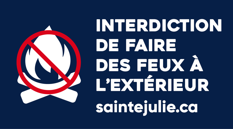 Mauvaise qualité de l'air - les feux à l'extérieur sont interdits 