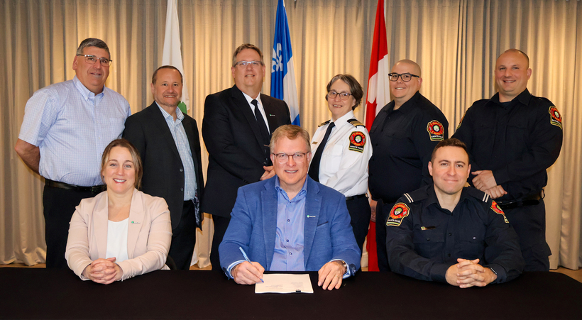 Une nouvelle convention collective pour les pompiers de la Ville de Sainte-Julie